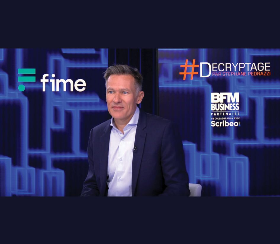 Interview of Lionel Grosclaude, CEO at Fime on BFM BUSINESS.